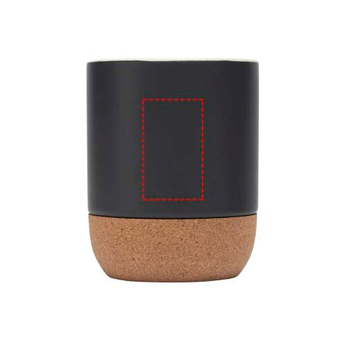 Billie 300 ml keramikmugg med korkdetaljer och matt finish