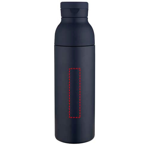 Illuminate 650 ml vattenflaska av RCS-certifierat återvunnet rostfritt stål med dubbelvägg, med 3 olika lock