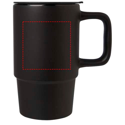 Carter 450 ml keramisk mugg med plastlock