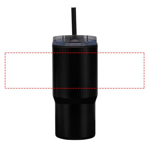 Westin 540 ml RCS-mugg i återvunnet material med dubbelvägg och isolering samt sugrör