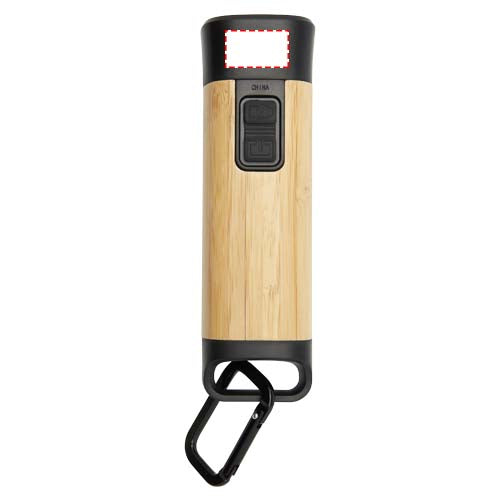 Kuma ficklampa med karbinhake av bambu och RCS-återvunnen plast