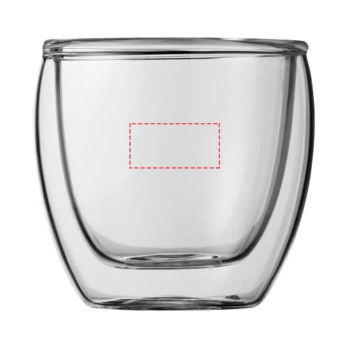 Boda 2-delars espressoset i glas