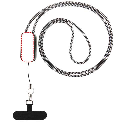 Anser logoband för smartphone av återvunnen plast med inbyggd 5-i-1-kabel på 27 W