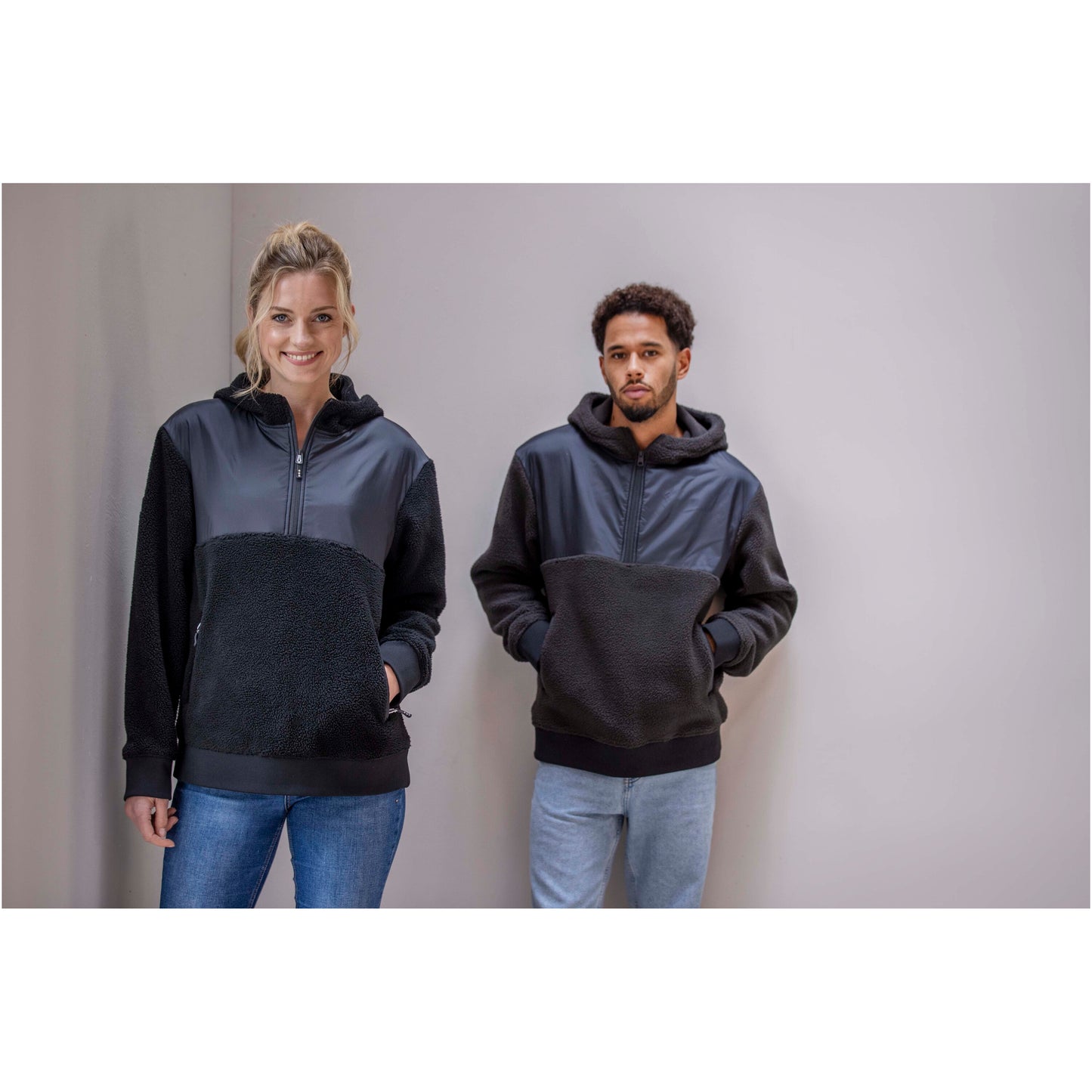 Evans unisex sherpa fleece i återvunnet material