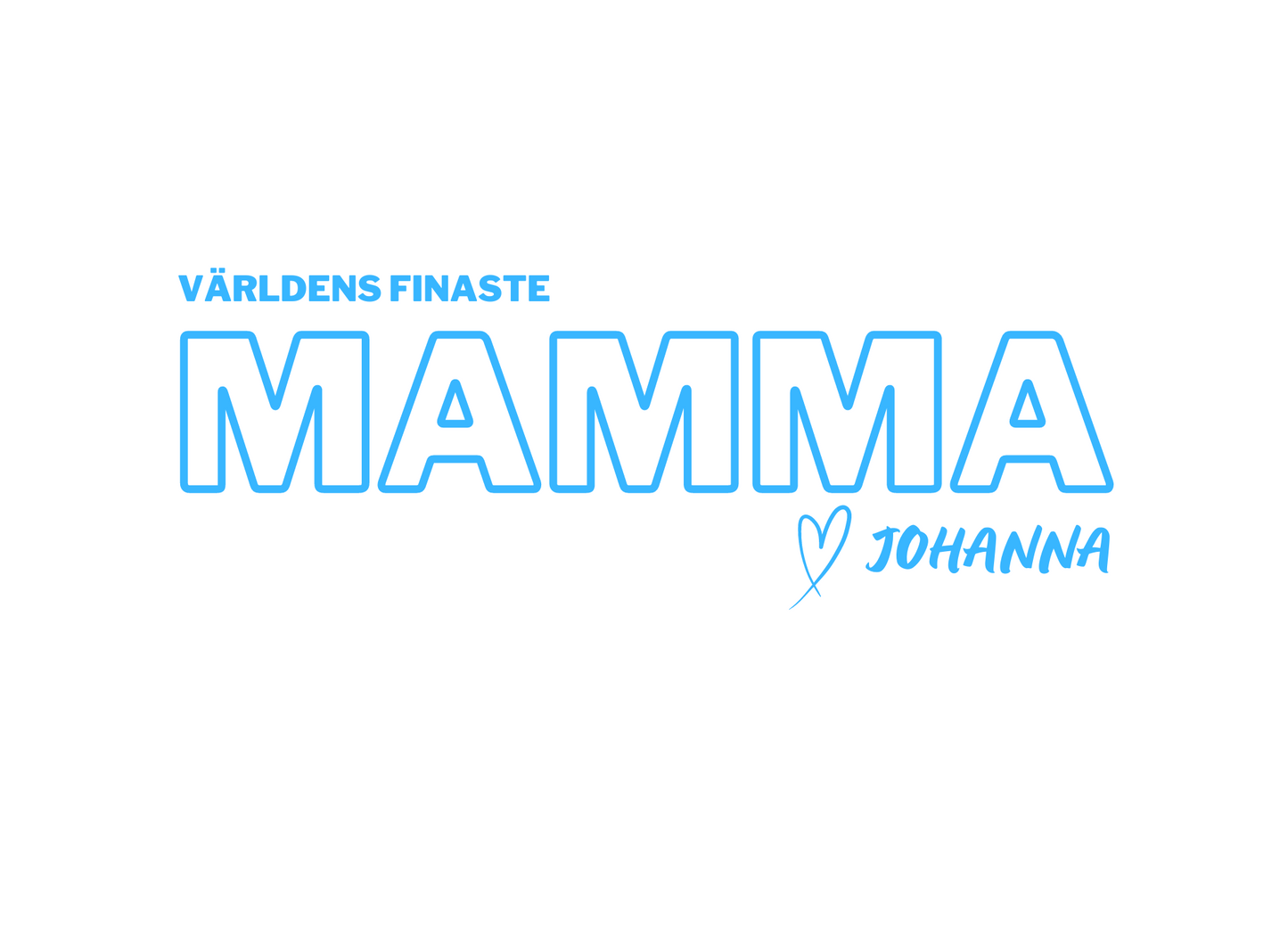 Världens finaste mamma - Personlig brodyr