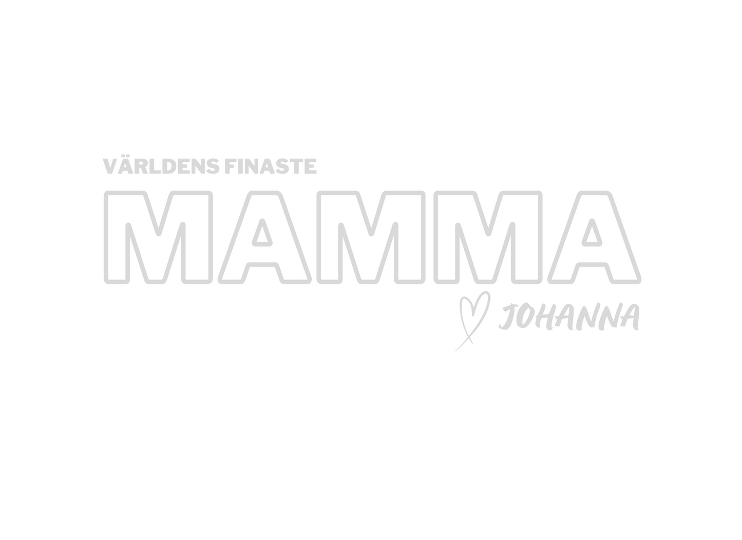 Världens finaste mamma - Personlig brodyr