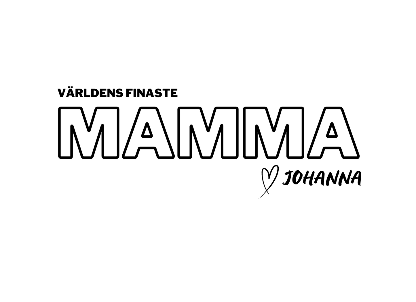 Världens finaste mamma - Personlig brodyr