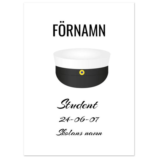 Personlig poster till studenten