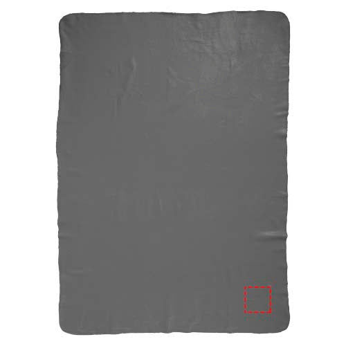 Huggy fleecefilt med påse 150 x 120 cm