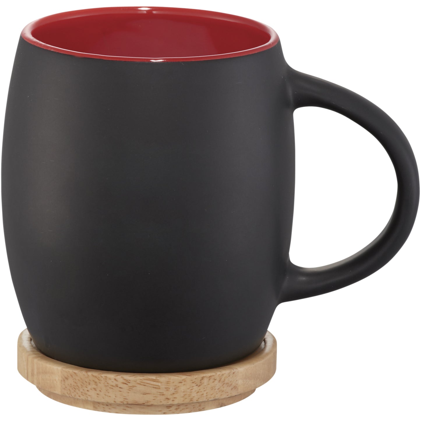 Hearth mugg med underlägg i trä