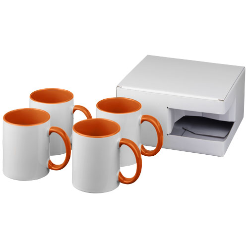 Ceramic Sublimationsmugg med fyra delar i presentförpackning