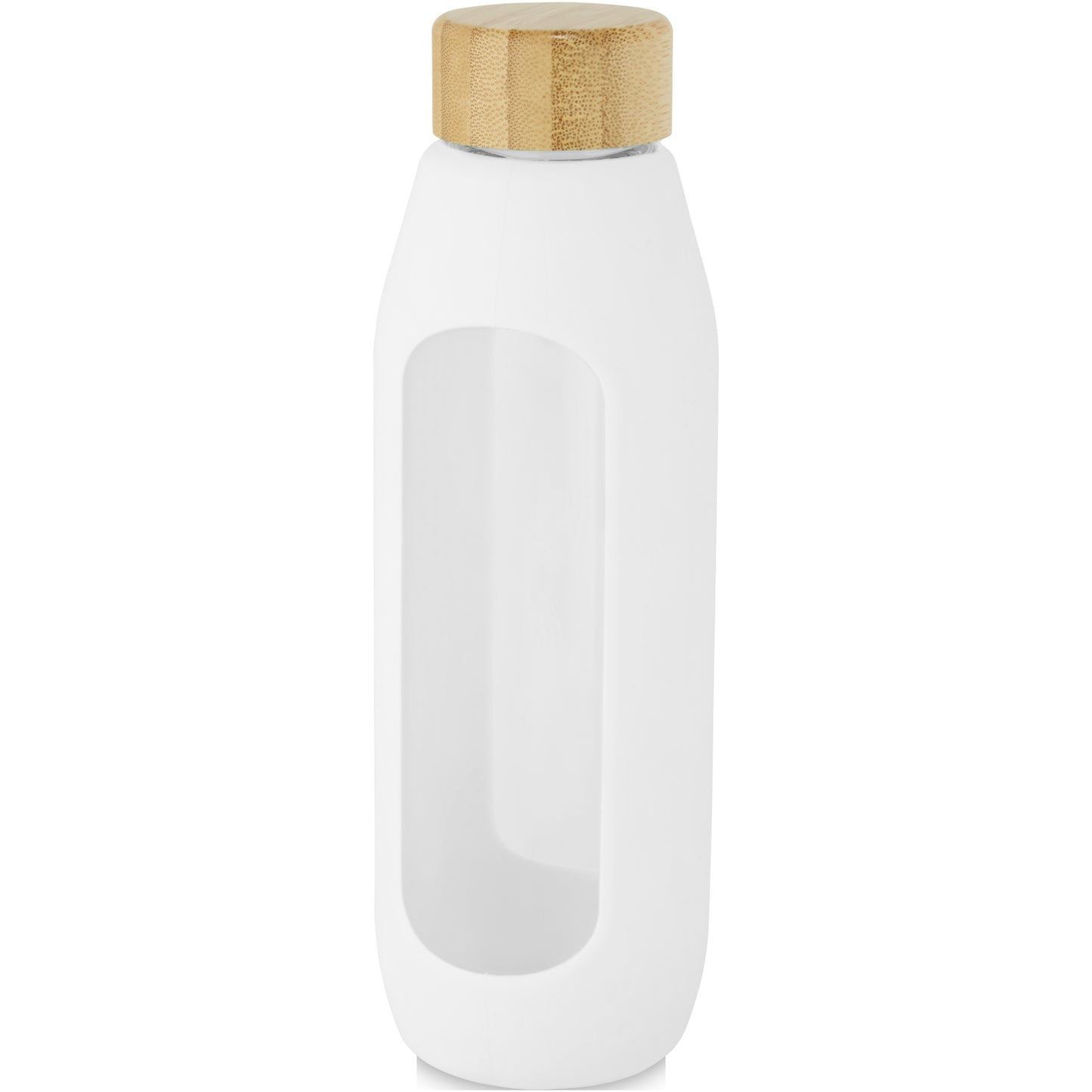 Tidan 600 ml flaska i borosilikatglas med silikongrepp