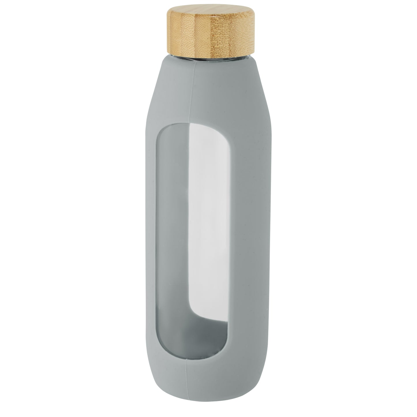 Tidan 600 ml flaska i borosilikatglas med silikongrepp