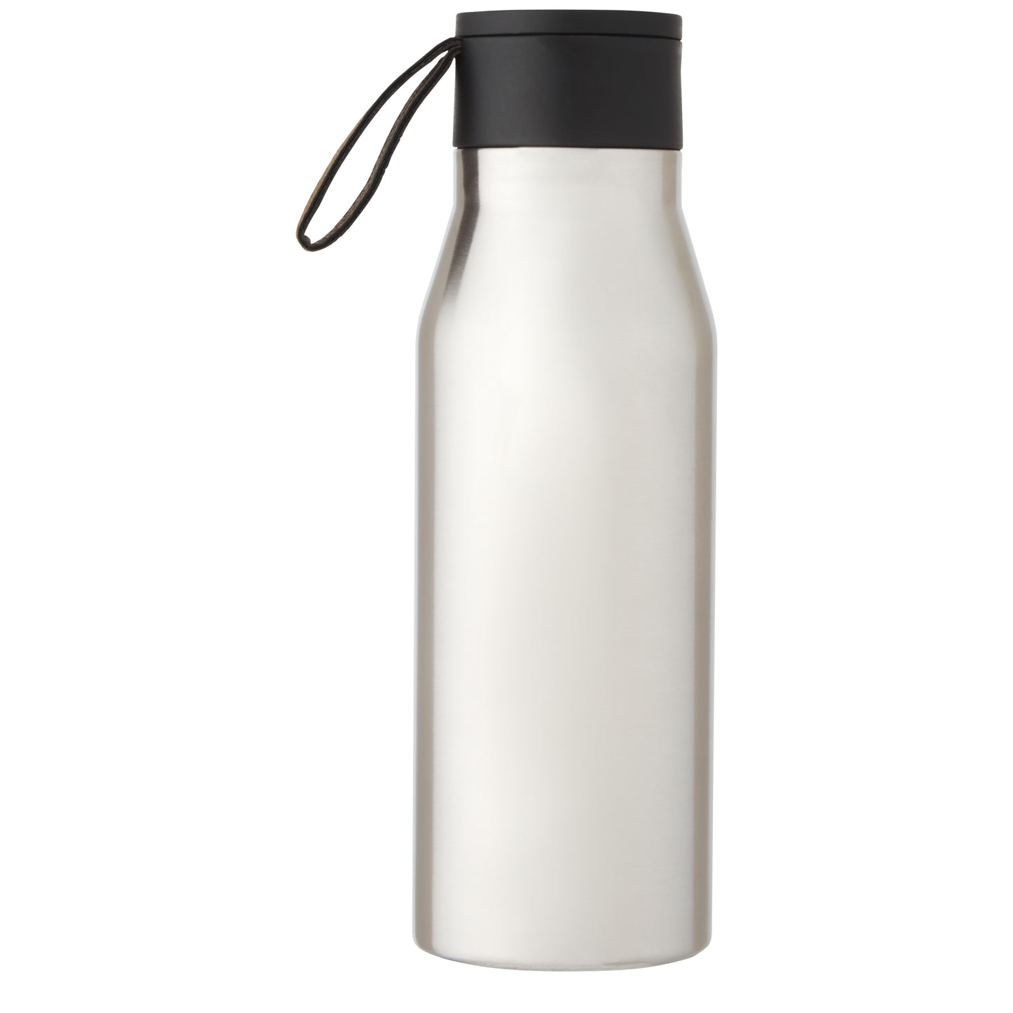 Ljungan 500 ml vakuumisolerad kopparflaska i rostfritt stål med PU-läderrem och lock