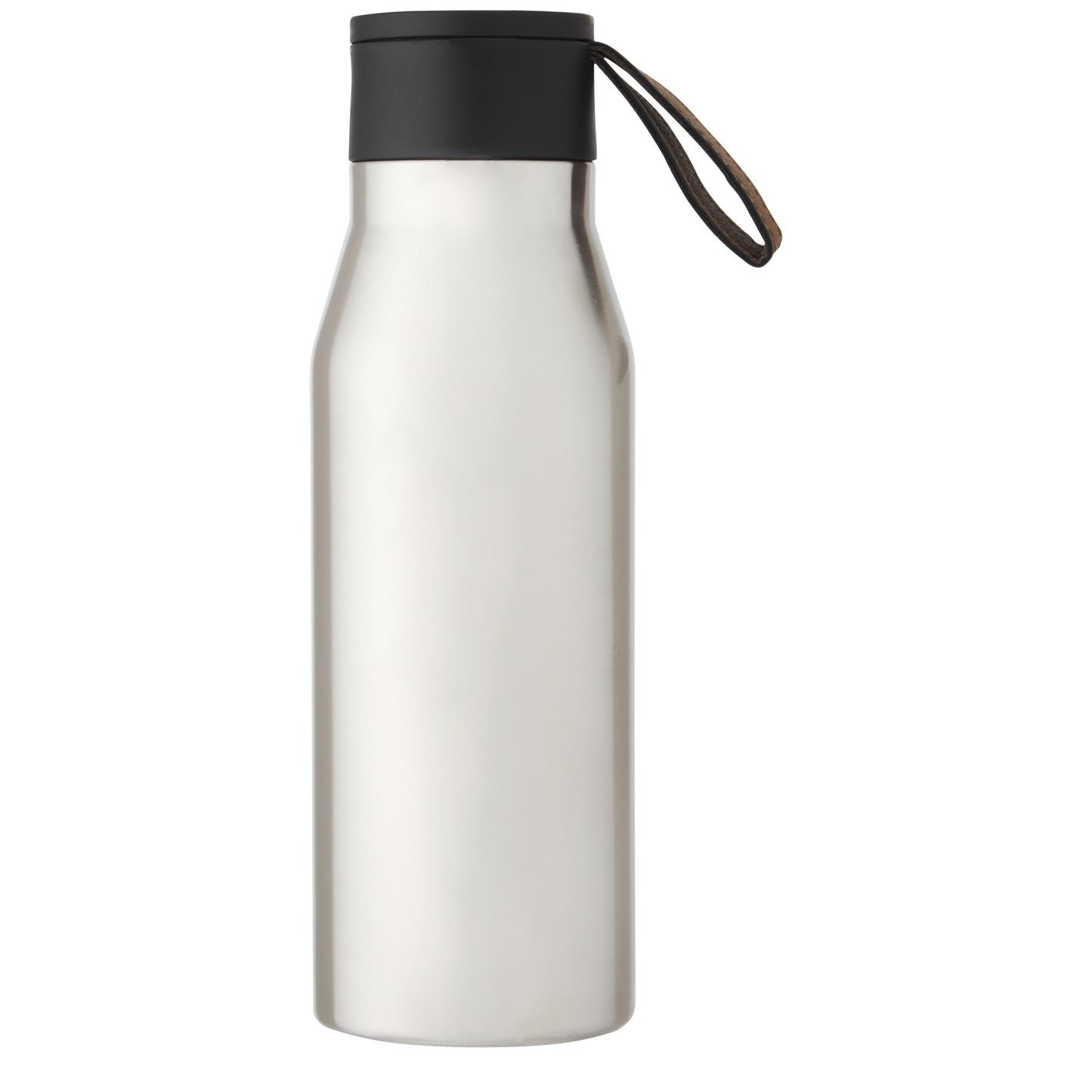 Ljungan 500 ml vakuumisolerad kopparflaska i rostfritt stål med PU-läderrem och lock