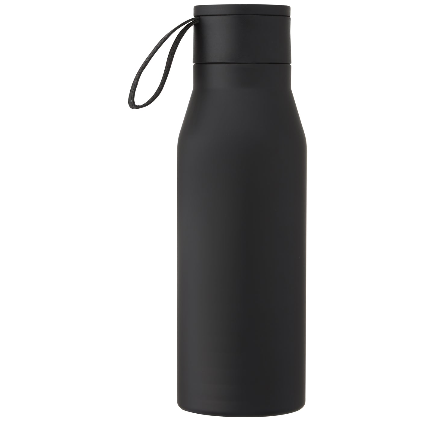 Ljungan 500 ml vakuumisolerad kopparflaska i rostfritt stål med PU-läderrem och lock