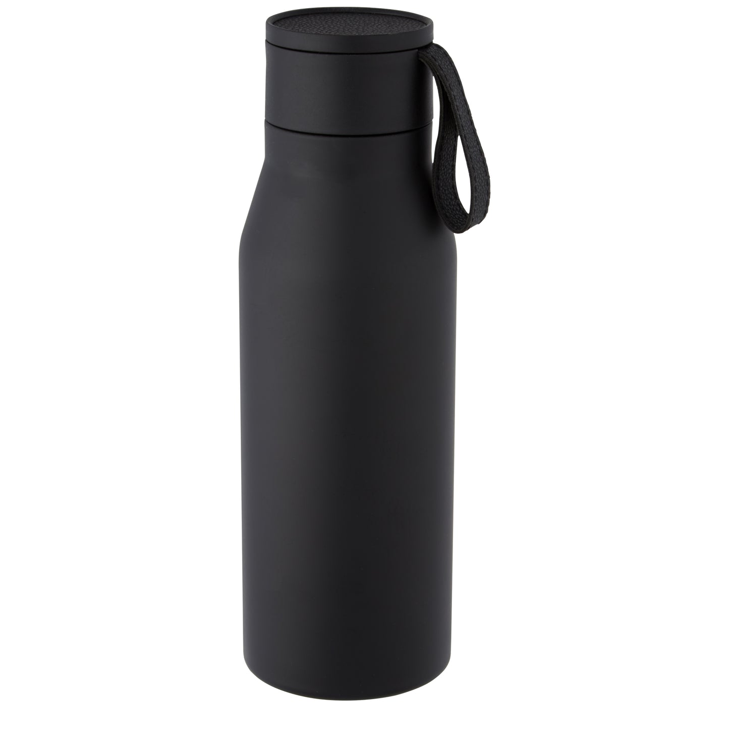 Ljungan 500 ml vakuumisolerad kopparflaska i rostfritt stål med PU-läderrem och lock