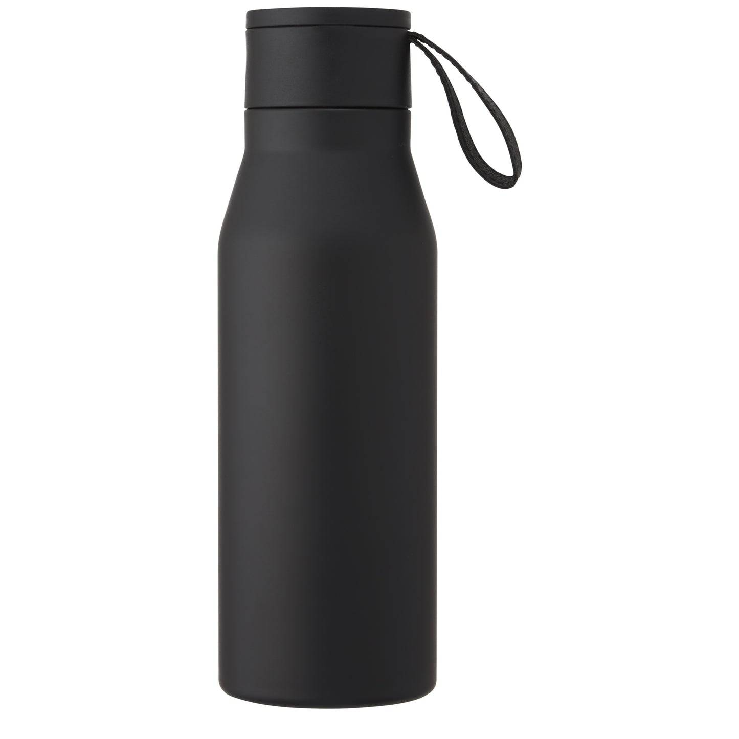 Ljungan 500 ml vakuumisolerad kopparflaska i rostfritt stål med PU-läderrem och lock