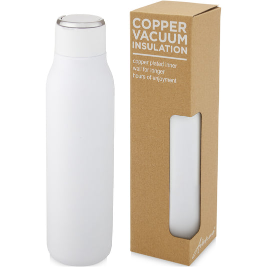 Marka 600 ml vakuumisolerad flaska i koppar med metalloop