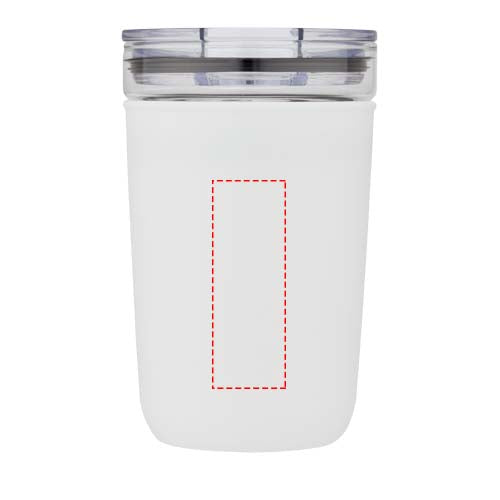 Bello 420 ml glastermos med en yttervägg av återvunnen plast