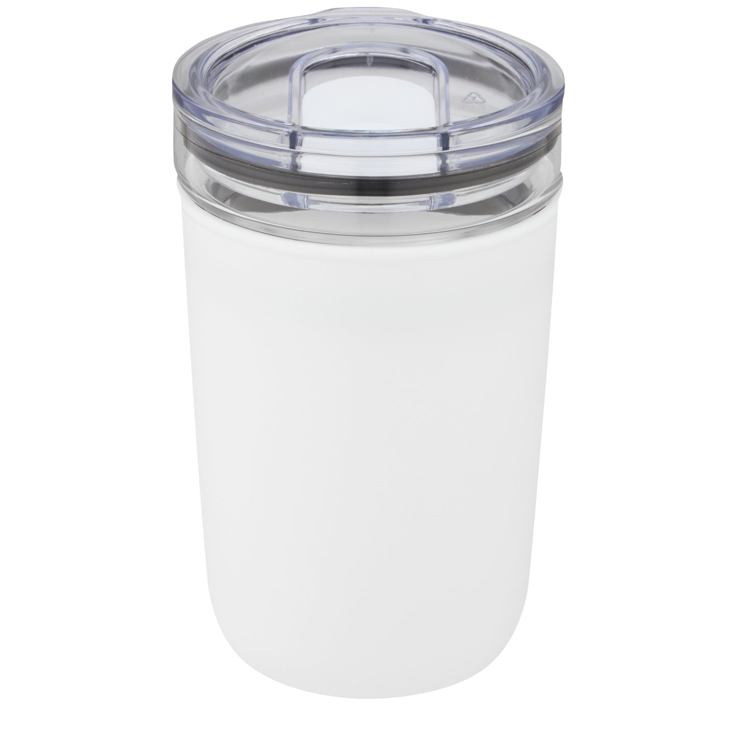 Bello 420 ml glastermos med en yttervägg av återvunnen plast