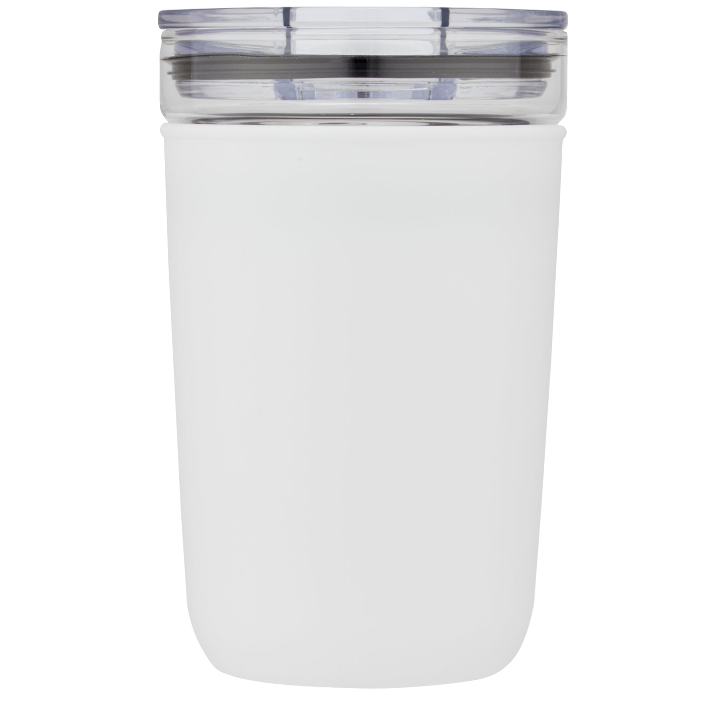 Bello 420 ml glastermos med en yttervägg av återvunnen plast