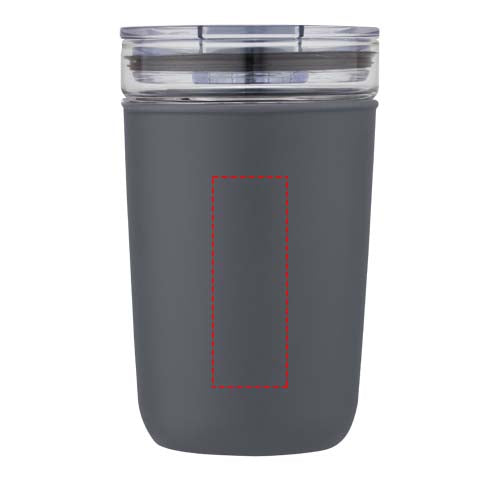 Bello 420 ml glastermos med en yttervägg av återvunnen plast