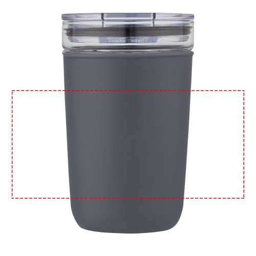 Bello 420 ml glastermos med en yttervägg av återvunnen plast