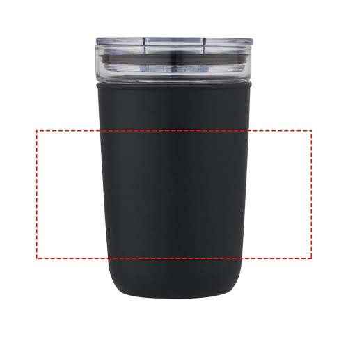 Bello 420 ml glastermos med en yttervägg av återvunnen plast