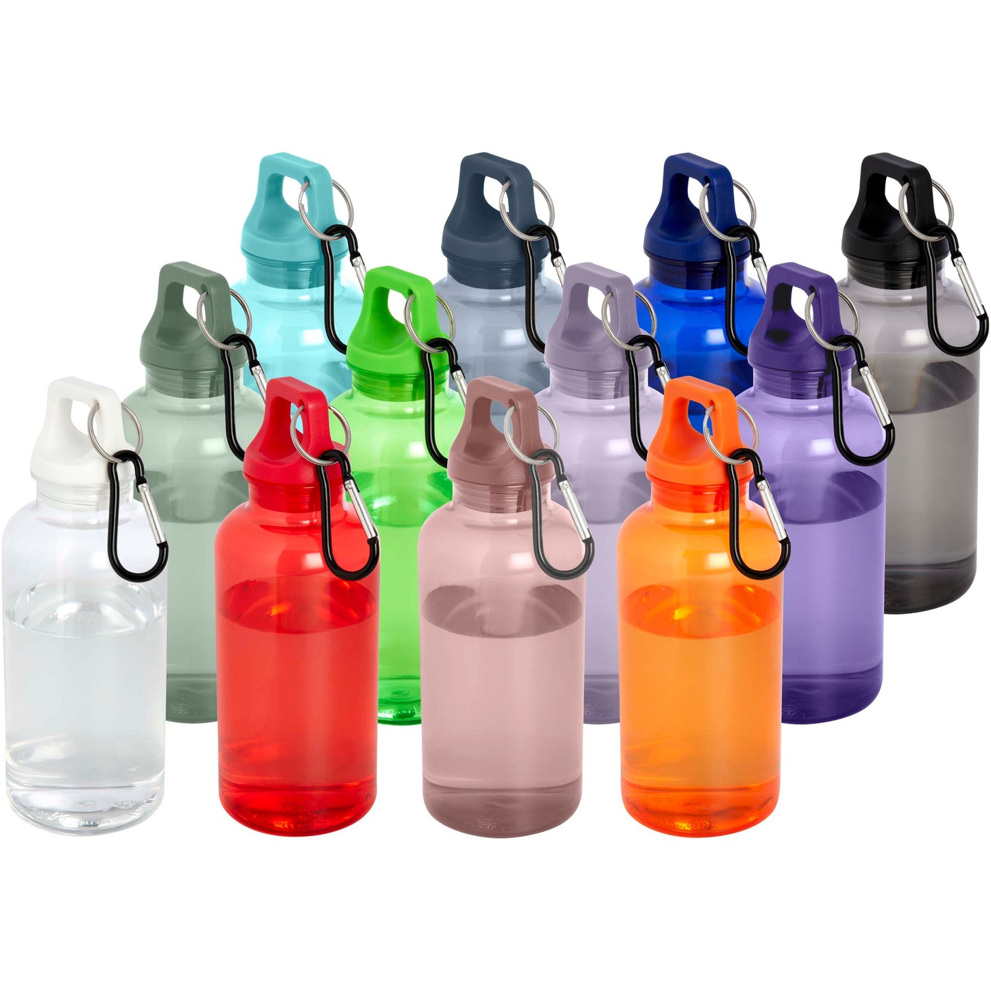 Oregon 400 ml vattenflaska av RCS-certifierad återvunnen plast med karbinhake