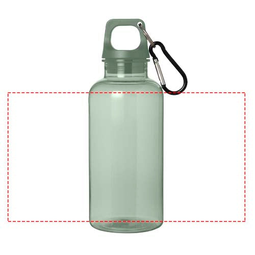 Oregon 400 ml vattenflaska av RCS-certifierad återvunnen plast med karbinhake
