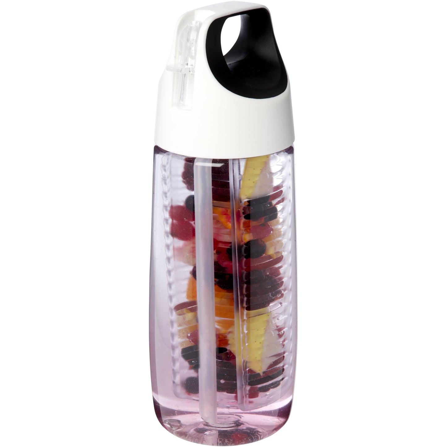 HydroFruit 700 ml sportflaska av återvunnen plast och uppfällbart lock och fruktkolv