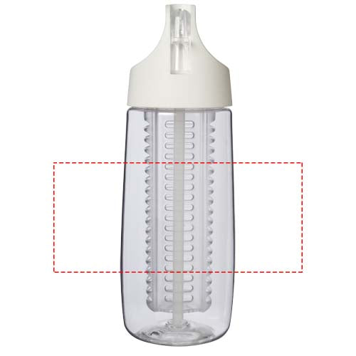 HydroFruit 700 ml sportflaska av återvunnen plast och uppfällbart lock och fruktkolv