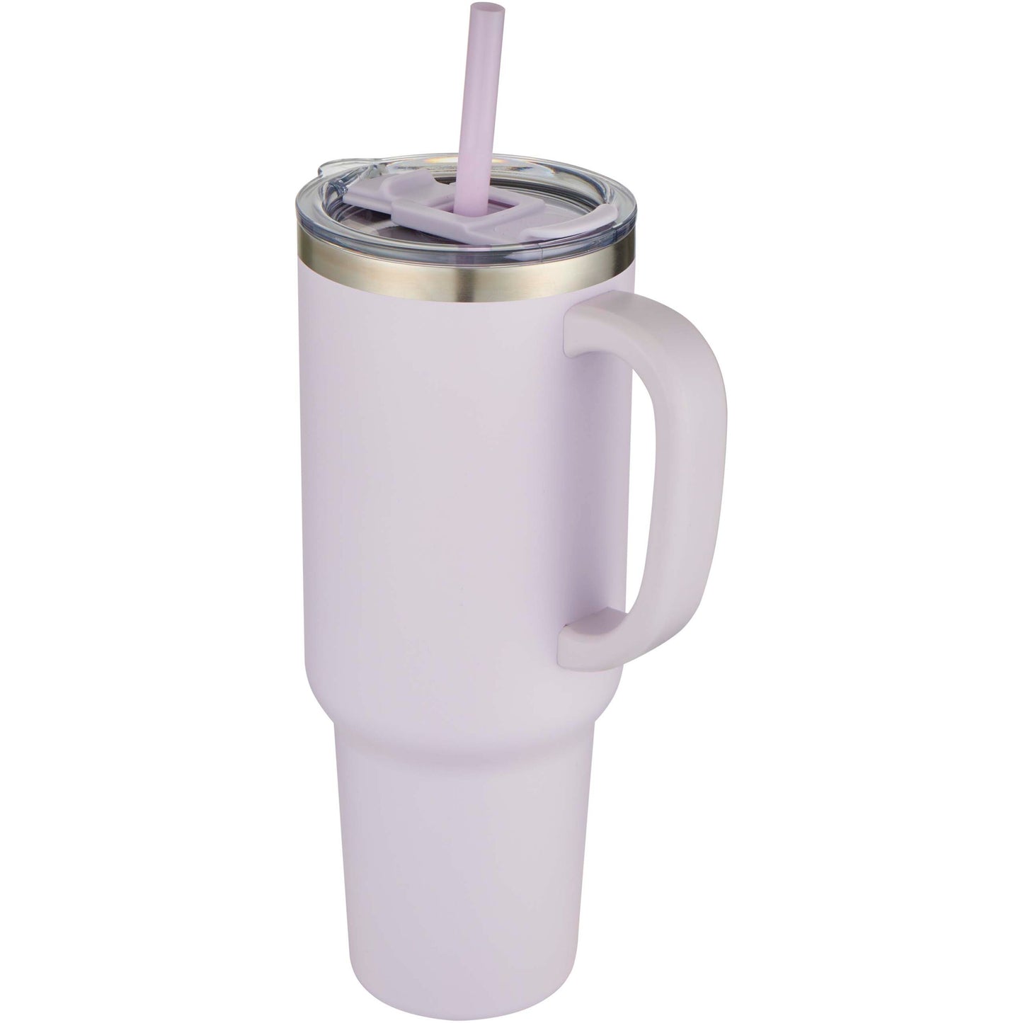 Sydney dubbelväggig RCS-certifierad vakuumisolerad kopparmugg med sugrör, 1 200 ml