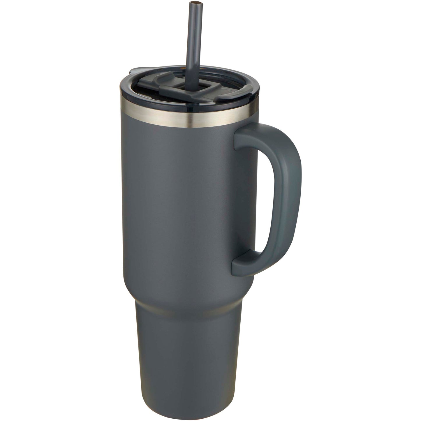 Sydney dubbelväggig RCS-certifierad vakuumisolerad kopparmugg med sugrör, 1 200 ml