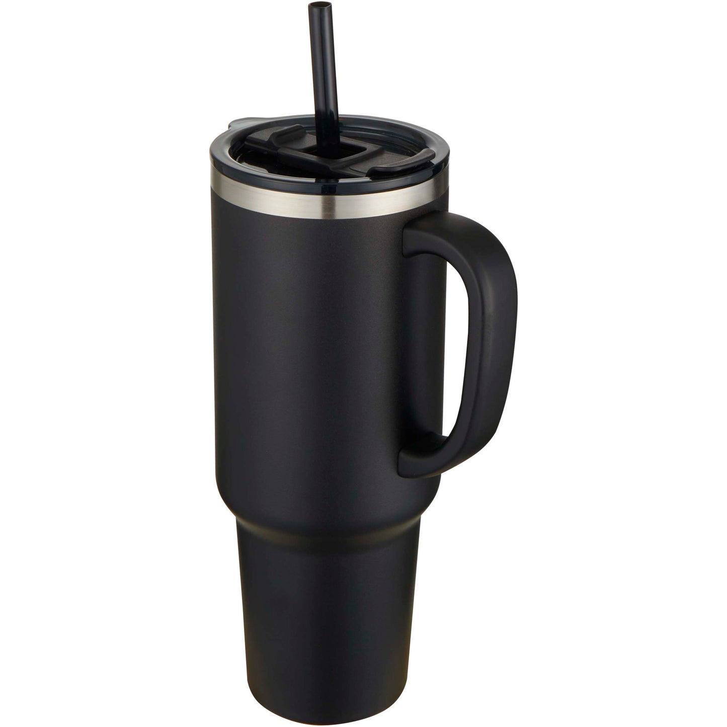 Sydney dubbelväggig RCS-certifierad vakuumisolerad kopparmugg med sugrör, 1 200 ml