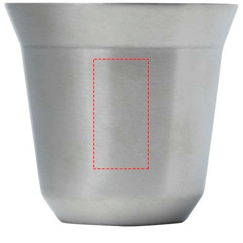 Duo uppsättning RCS-certifierade espressokoppar i rostfritt stål, 80 ml