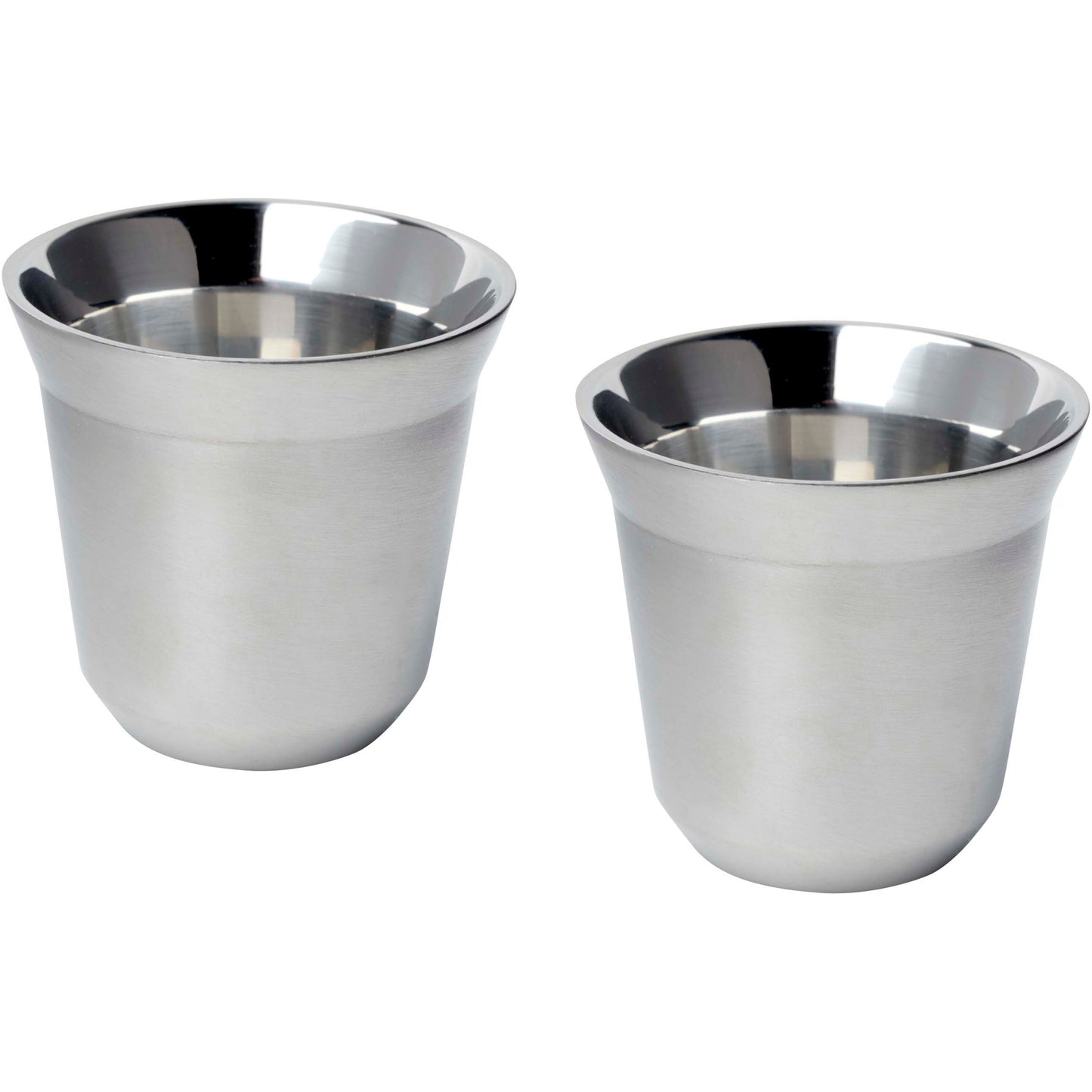 Duo uppsättning RCS-certifierade espressokoppar i rostfritt stål, 80 ml