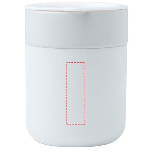 Java keramisk termos med silikonfolie och plastlock, 330 ml