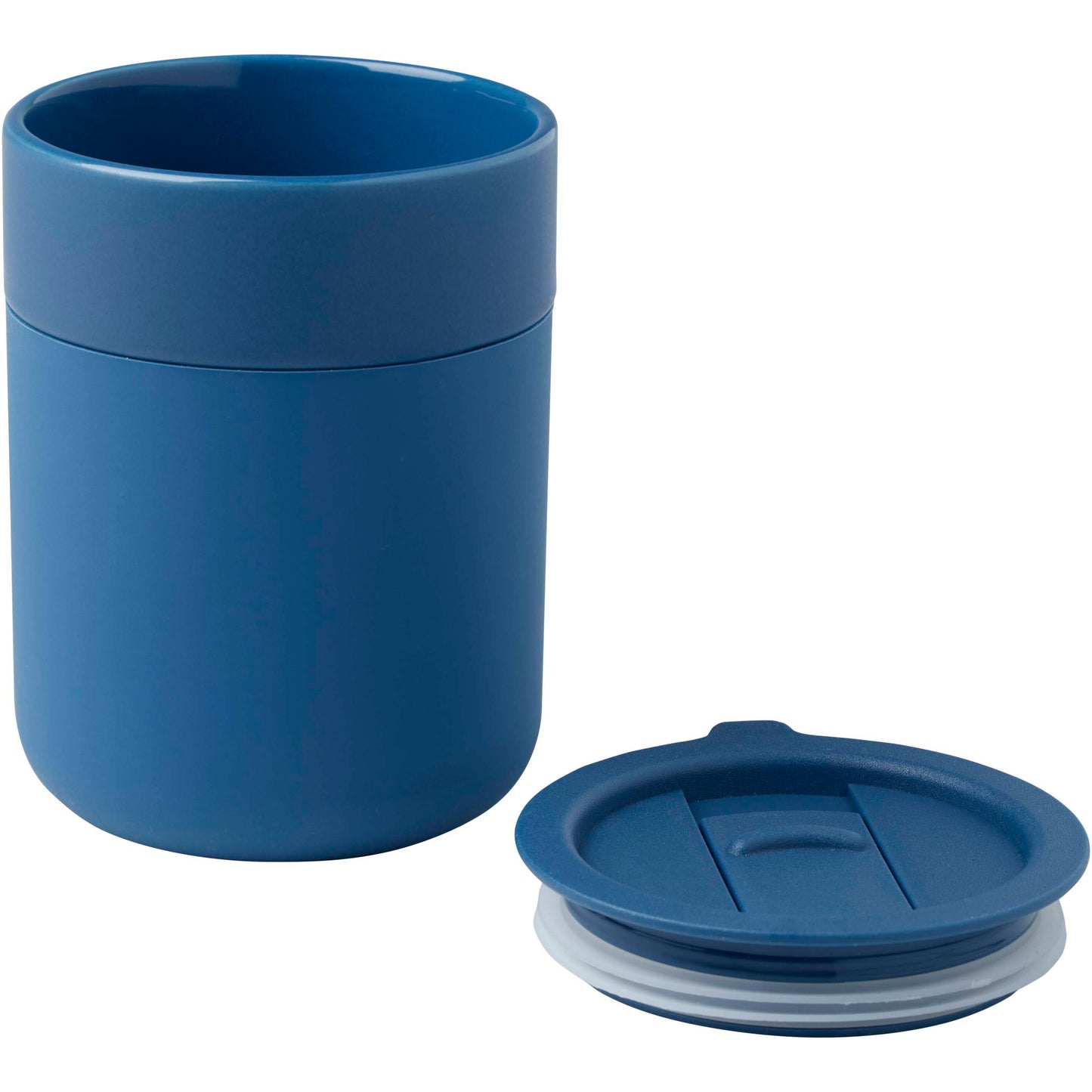 Java keramisk termos med silikonfolie och plastlock, 330 ml
