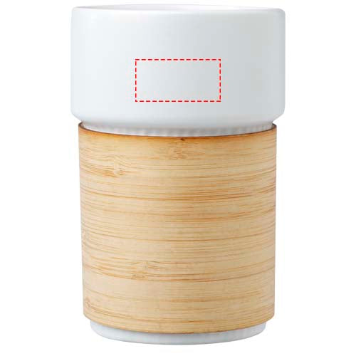 Fika 340 ml mugg med bambugrepp