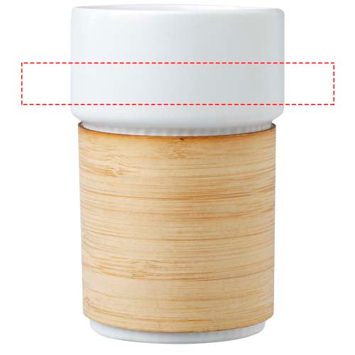 Fika 340 ml mugg med bambugrepp