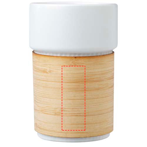 Fika 340 ml mugg med bambugrepp