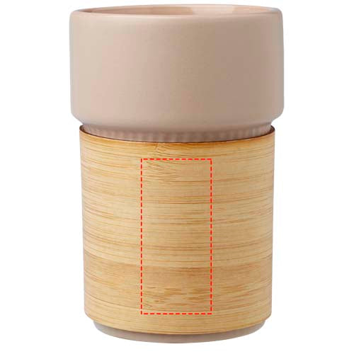 Fika 340 ml mugg med bambugrepp