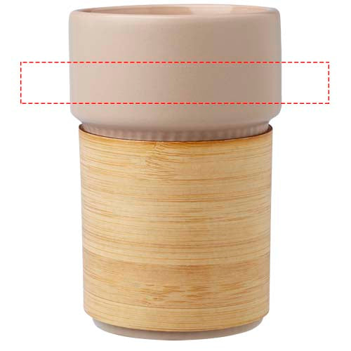 Fika 340 ml mugg med bambugrepp