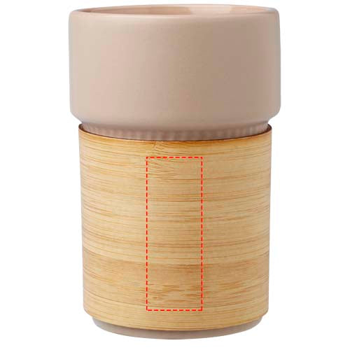 Fika 340 ml mugg med bambugrepp