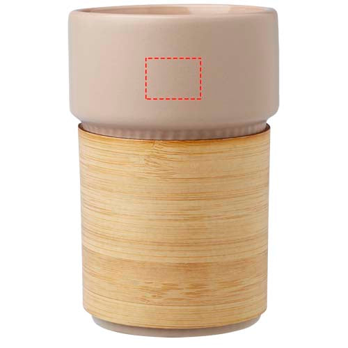 Fika 340 ml mugg med bambugrepp