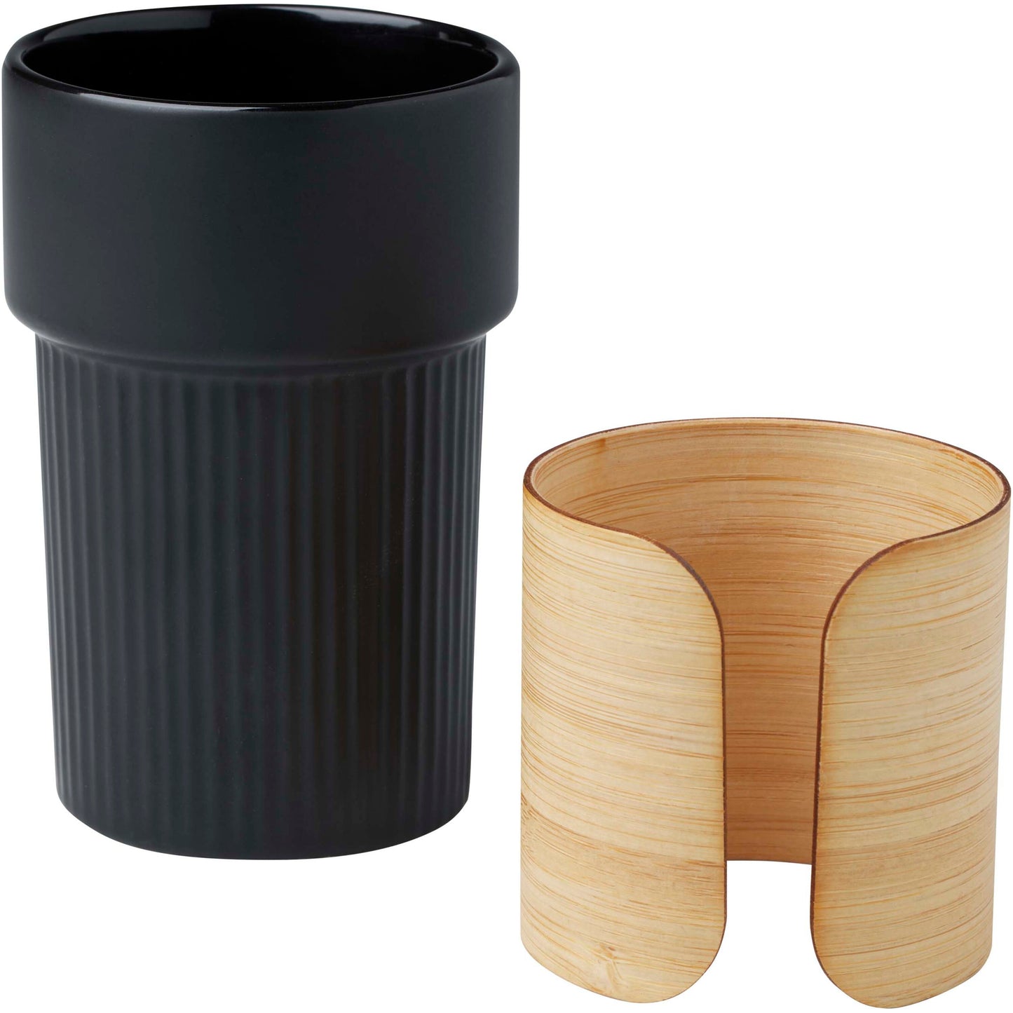 Fika 340 ml mugg med bambugrepp