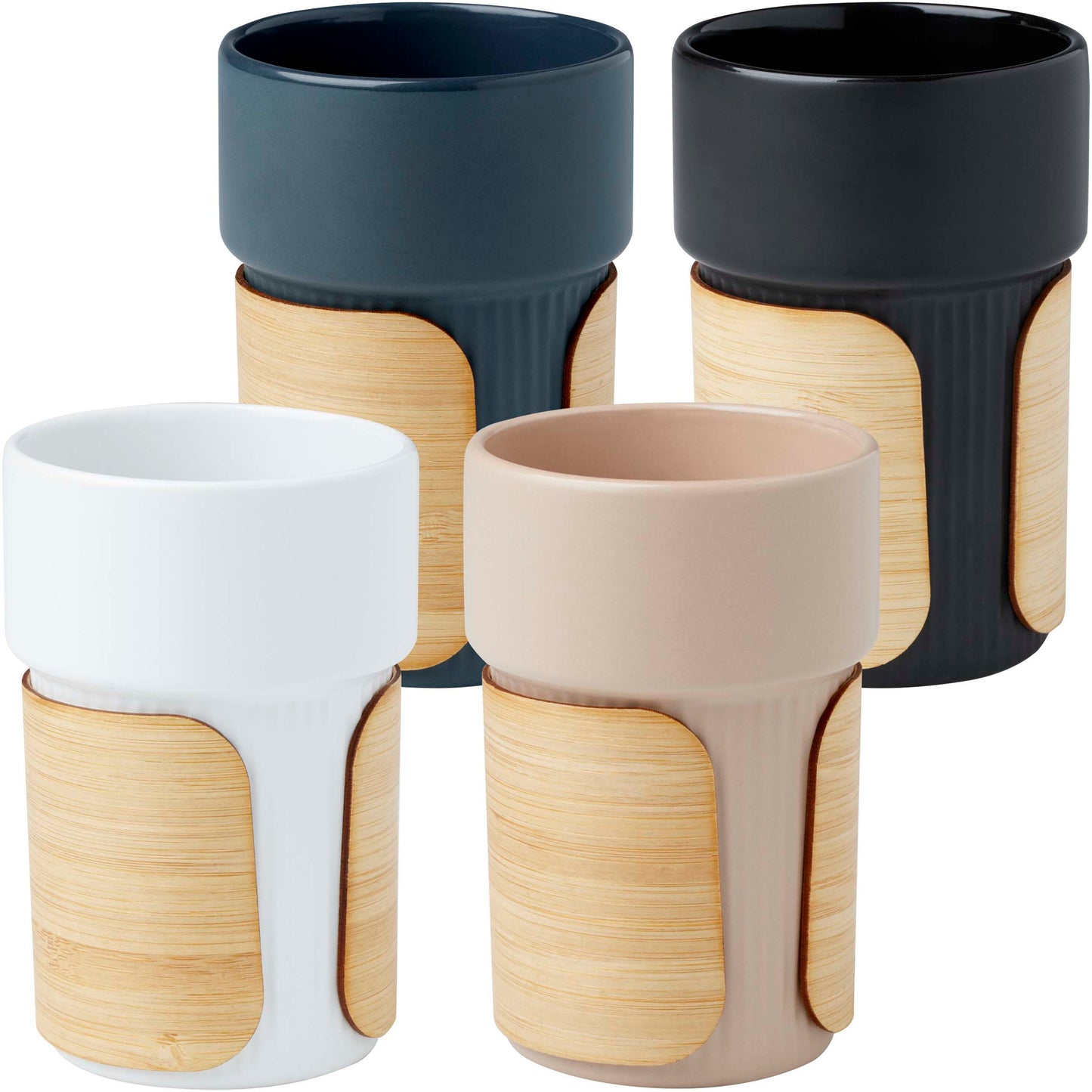 Fika 340 ml mugg med bambugrepp
