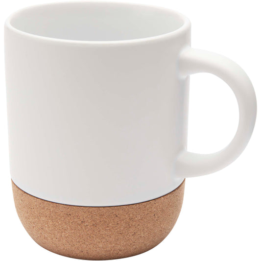 Billie 300 ml sublimeringsmugg av keramik med korkdetaljer